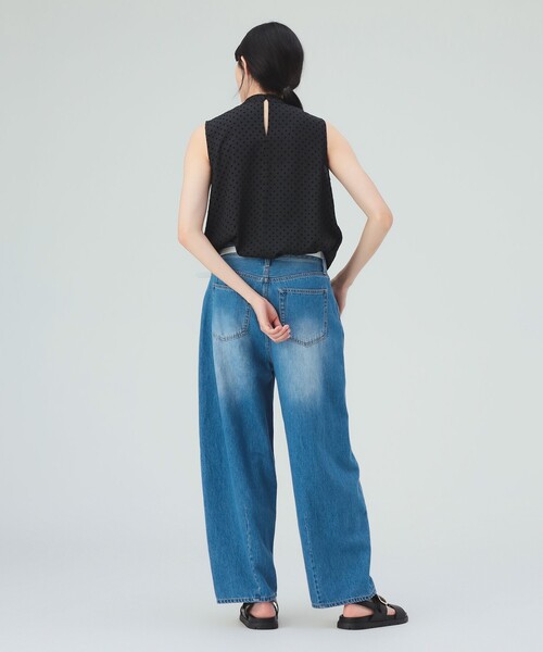 BEAMS HEART(ビームスハート)の「フロッキー ドット サテン ボウタイ ブラウス(シャツ/ブラウス・レディース・ブラック/ブラウン・FREE)」の11枚目の写真