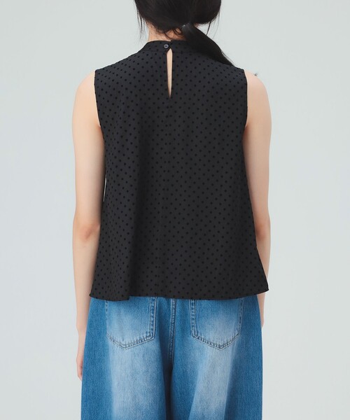 BEAMS HEART(ビームスハート)の「フロッキー ドット サテン ボウタイ ブラウス(シャツ/ブラウス・レディース・ブラック/ブラウン・FREE)」の13枚目の写真
