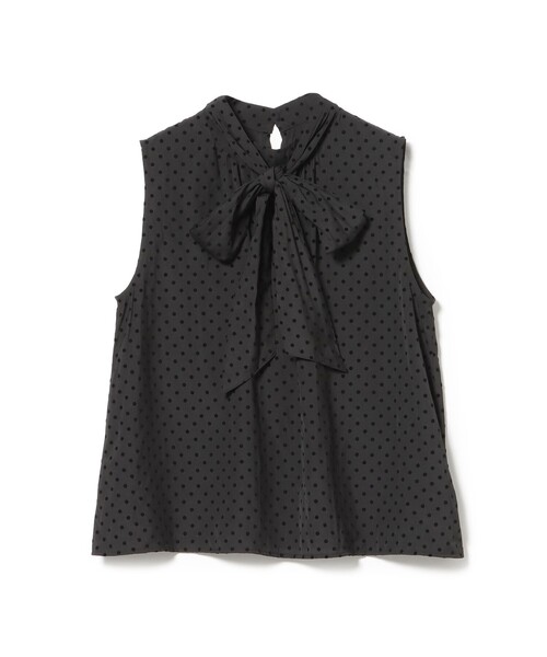BEAMS HEART(ビームスハート)の「フロッキー ドット サテン ボウタイ ブラウス(シャツ/ブラウス・レディース・ブラック/ブラウン・FREE)」の20枚目の写真
