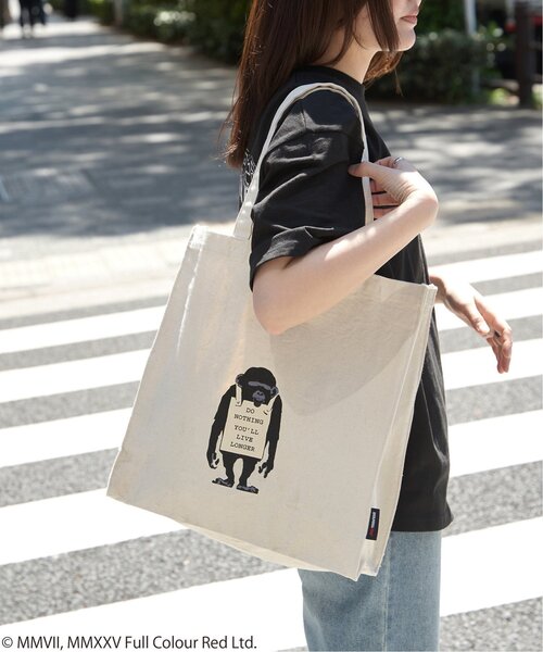 VENCEEXCHANGE(ヴァンスエクスチェンジ)の「Banksy バンクシー ボックストートバッグ(ショルダーバッグ・メンズ・アイボリー/その他1/その他2・フリー)」の8枚目の写真