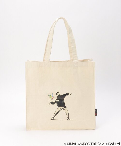 VENCEEXCHANGE(ヴァンスエクスチェンジ)の「Banksy バンクシー ボックストートバッグ(ショルダーバッグ・メンズ・アイボリー/その他1/その他2・フリー)」の21枚目の写真