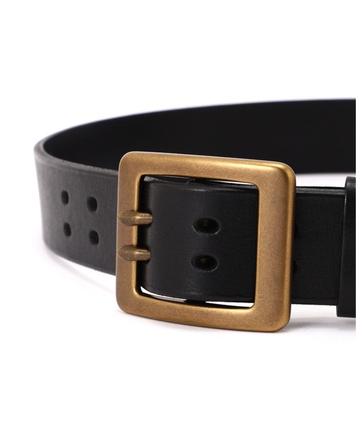 AVIREX(アヴィレックス)の「《直営店限定》COW LEATHER BELT DOUBLE PIN / カウレザー ダブル ピン ベルト / AVIREX /アヴィレックス(ベルト・メンズ・ダークブラウン/ブラック/キャメル・34inch/32inch/28inch/30inch/36inch)」の7枚目の写真