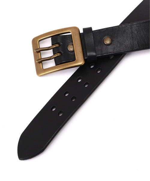 AVIREX(アヴィレックス)の「《直営店限定》COW LEATHER BELT DOUBLE PIN / カウレザー ダブル ピン ベルト / AVIREX /アヴィレックス(ベルト・メンズ・ダークブラウン/ブラック/キャメル・34inch/32inch/28inch/30inch/36inch)」の11枚目の写真