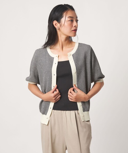 A DAY IN THE LIFE UNITED ARROWS(アデイインザライフユナイテッドアローズ)の「2トーン ジャガードニット 2WAY ‐ウォッシャブル‐<A DAY IN THE LIFE>(ニット/セーター・レディース・オレンジ/ダークグレー/ケリーグリーン/ライトブルー・FREE)」の2枚目の写真