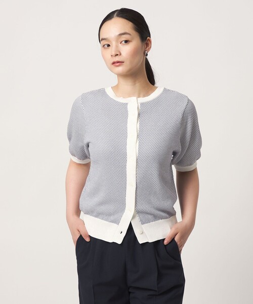 A DAY IN THE LIFE UNITED ARROWS(アデイインザライフユナイテッドアローズ)の「2トーン ジャガードニット 2WAY ‐ウォッシャブル‐<A DAY IN THE LIFE>(ニット/セーター・レディース・オレンジ/ダークグレー/ケリーグリーン/ライトブルー・FREE)」の3枚目の写真