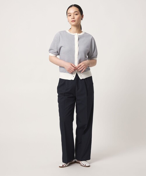 A DAY IN THE LIFE UNITED ARROWS(アデイインザライフユナイテッドアローズ)の「2トーン ジャガードニット 2WAY ‐ウォッシャブル‐<A DAY IN THE LIFE>(ニット/セーター・レディース・オレンジ/ダークグレー/ケリーグリーン/ライトブルー・FREE)」の9枚目の写真