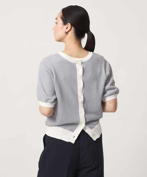 A DAY IN THE LIFE UNITED ARROWS(アデイインザライフユナイテッドアローズ)の「2トーン ジャガードニット 2WAY ‐ウォッシャブル‐<A DAY IN THE LIFE>(ニット/セーター・レディース・オレンジ/ダークグレー/ケリーグリーン/ライトブルー・FREE)」の11枚目の写真