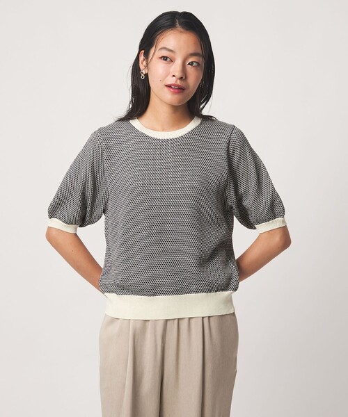 A DAY IN THE LIFE UNITED ARROWS(アデイインザライフユナイテッドアローズ)の「2トーン ジャガードニット 2WAY ‐ウォッシャブル‐<A DAY IN THE LIFE>(ニット/セーター・レディース・オレンジ/ダークグレー/ケリーグリーン/ライトブルー・FREE)」の15枚目の写真