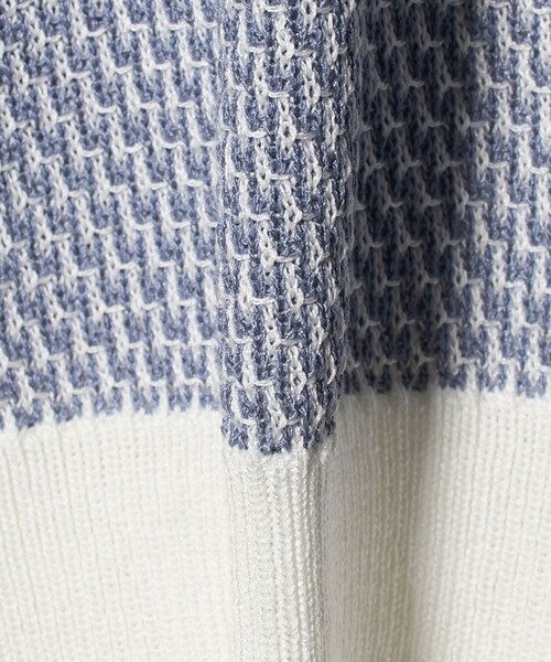 A DAY IN THE LIFE UNITED ARROWS(アデイインザライフユナイテッドアローズ)の「2トーン ジャガードニット 2WAY ‐ウォッシャブル‐<A DAY IN THE LIFE>(ニット/セーター・レディース・オレンジ/ダークグレー/ケリーグリーン/ライトブルー・FREE)」の5枚目の写真