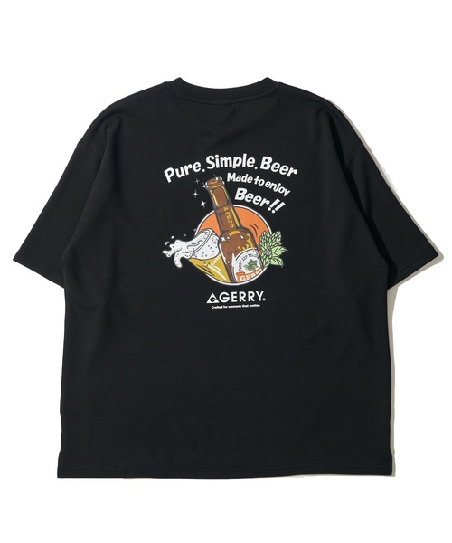 GERRY(ジェリー)の「【GERRY/ジェリー】冷感ポンチバックプリントクルーネックTシャツ(Tシャツ/カットソー・メンズ・ブラック・LARGE/X-LARGE)」の1枚目の写真