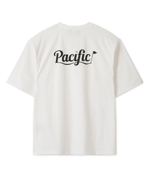 Pacific GOLF CLUB ゴルフシャツ ホワイト Pacific GOLF CLUB（パシフィックゴルフクラブ） tシャツ MOCK-NECK