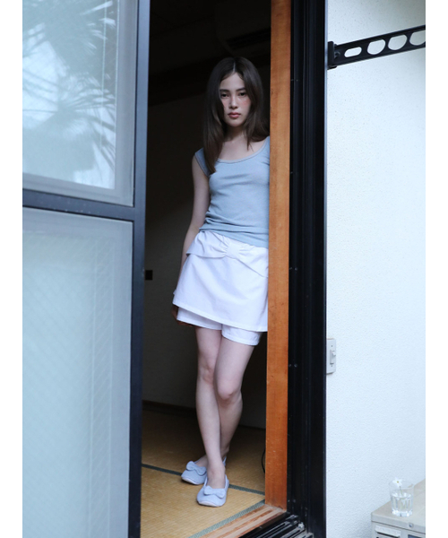 UGLY SHADOW（アグリーシャドウ）の「GIANT RIBBON SKIRT PANTS(WHITE)（スカート・レディース・その他・SMALL/MEDIUM）」の3枚目の写真