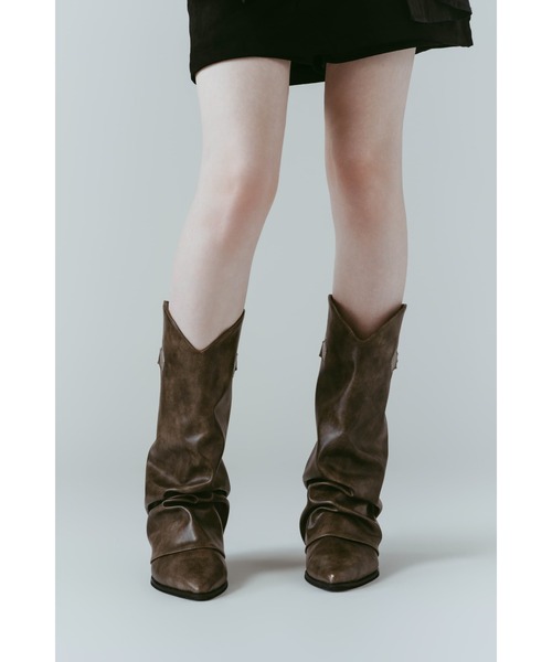 Knuth Marf(クヌースマーフ)の「western belted boots(ブーツ・レディース・ブラック/ブラウン・24/25/23)」の5枚目の写真