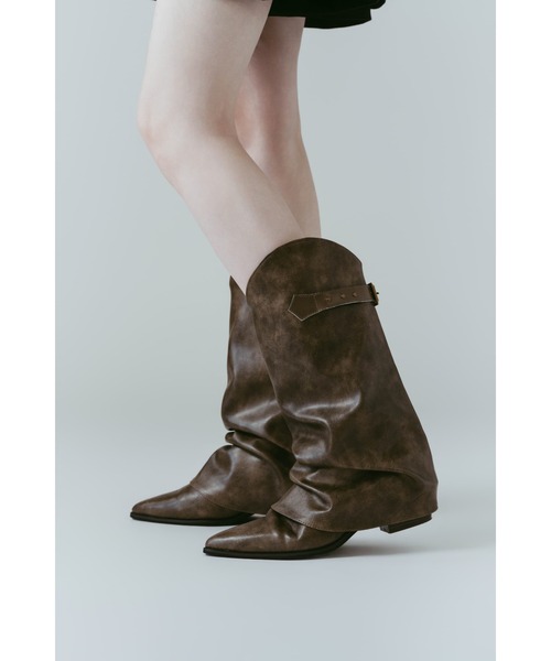 Knuth Marf(クヌースマーフ)の「western belted boots(ブーツ・レディース・ブラック/ブラウン・24/25/23)」の6枚目の写真