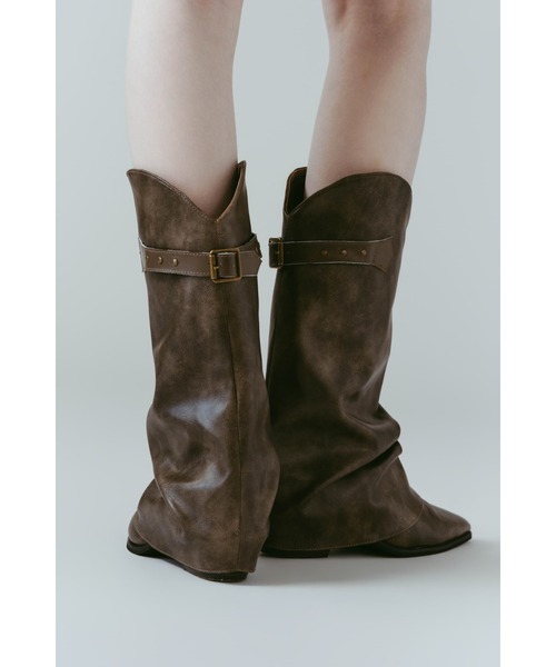 Knuth Marf(クヌースマーフ)の「western belted boots(ブーツ・レディース・ブラック/ブラウン・24/25/23)」の7枚目の写真