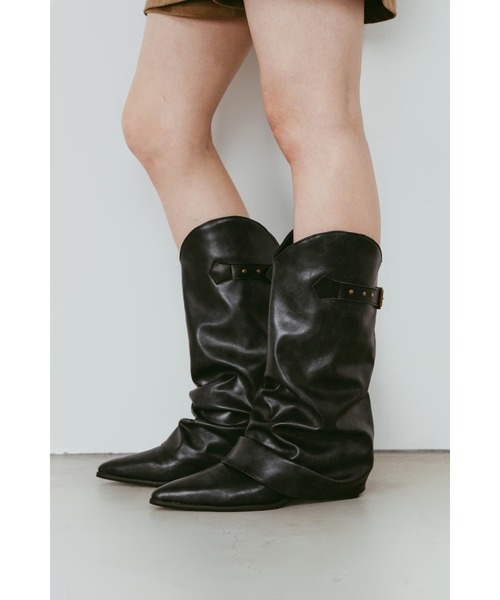 Knuth Marf(クヌースマーフ)の「western belted boots(ブーツ・レディース・ブラック/ブラウン・24/25/23)」の10枚目の写真