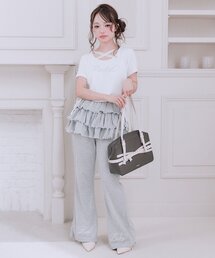OLIVE des OLIVE | フリル付きフレアパンツ(スカート)