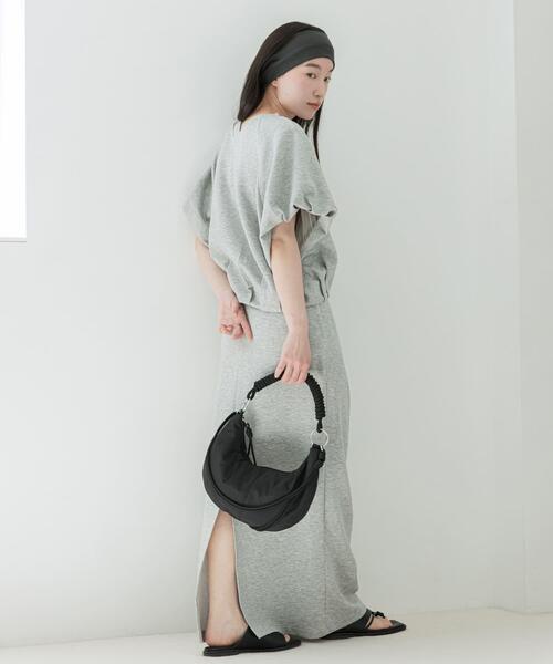 SENSE OF PLACE by URBAN RESEARCH（センスオブプレイスバイアーバンリサーチ）の「撥水 コードハンドルパフバッグ（ハンドバッグ・レディース・ブラック/レッド/ベージュ・ONE）」の5枚目の写真