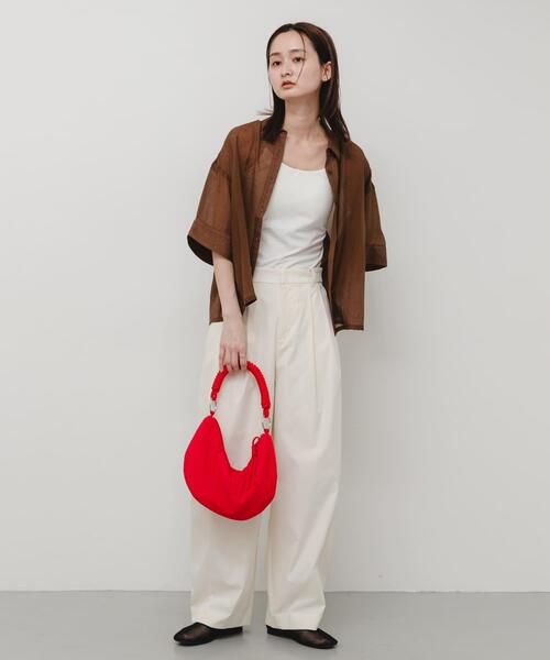 SENSE OF PLACE by URBAN RESEARCH（センスオブプレイスバイアーバンリサーチ）の「撥水 コードハンドルパフバッグ（ハンドバッグ・レディース・ブラック/レッド/ベージュ・ONE）」の19枚目の写真