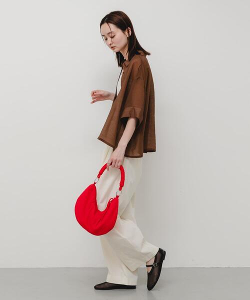 SENSE OF PLACE by URBAN RESEARCH（センスオブプレイスバイアーバンリサーチ）の「撥水 コードハンドルパフバッグ（ハンドバッグ・レディース・ブラック/レッド/ベージュ・ONE）」の20枚目の写真