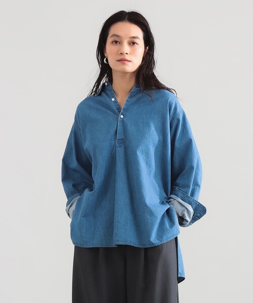 Demi-Luxe BEAMS(デミルクス ビームス)の「TICCA / デニム チュニック(シャツ/ブラウス・レディース・ブルー系その他4・1/2)」の3枚目の写真