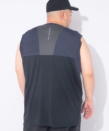 EXCELLENT FINE（エクセレント ファイン）の「Tシャツ ノースリーブ メンズ 大きいサイズ ベア天竺 切り替え クルーネック タンクトップ EXCELLENT FINE (エクセレントファイン)（Tシャツ/カットソー）」