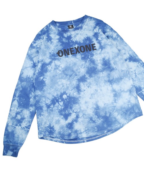 ONEXONE(ワンフォーワン)の「【ONEXONE/ワンフォーワン】タイダイボックスTシャツ(Tシャツ/カットソー・メンズ・ブルー/ブラック/ホワイト・LARGE/MEDIUM)」の4枚目の写真
