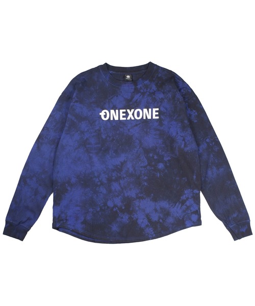 ONEXONE(ワンフォーワン)の「【ONEXONE/ワンフォーワン】タイダイボックスTシャツ(Tシャツ/カットソー・メンズ・ブルー/ブラック・LARGE)」の4枚目の写真