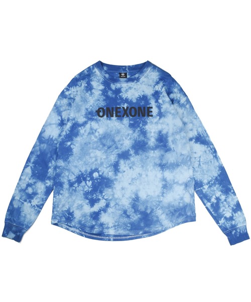 ONEXONE(ワンフォーワン)の「【ONEXONE/ワンフォーワン】タイダイボックスTシャツ(Tシャツ/カットソー・メンズ・ブルー/ブラック・LARGE)」の3枚目の写真