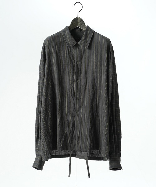 EGO TRIPPING(エゴトリッピング)の「ms6556-BRUSH-PULLOVER SHIRTS プルオーバーシャツ(616707)(シャツ/ブラウス・メンズ・ネイビー/ダークブラウン・46/48)」の6枚目の写真