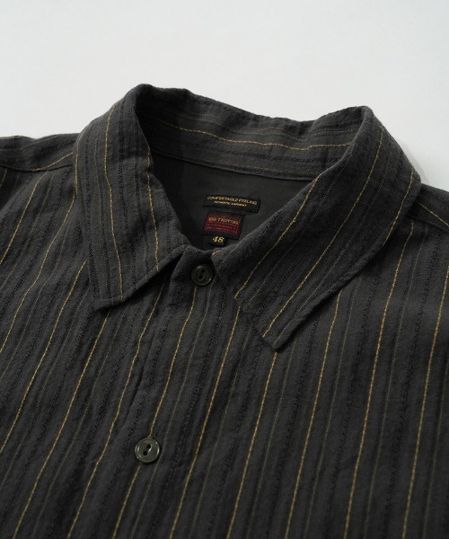 EGO TRIPPING(エゴトリッピング)の「ms6556-BRUSH-PULLOVER SHIRTS プルオーバーシャツ(616707)(シャツ/ブラウス・メンズ・ネイビー/ダークブラウン・46/48)」の8枚目の写真