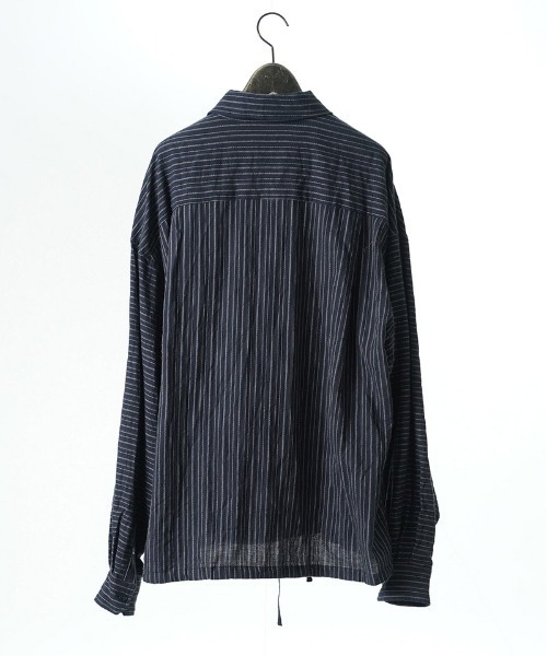 EGO TRIPPING(エゴトリッピング)の「ms6556-BRUSH-PULLOVER SHIRTS プルオーバーシャツ(616707)(シャツ/ブラウス・メンズ・ネイビー/ダークブラウン・46/48)」の14枚目の写真