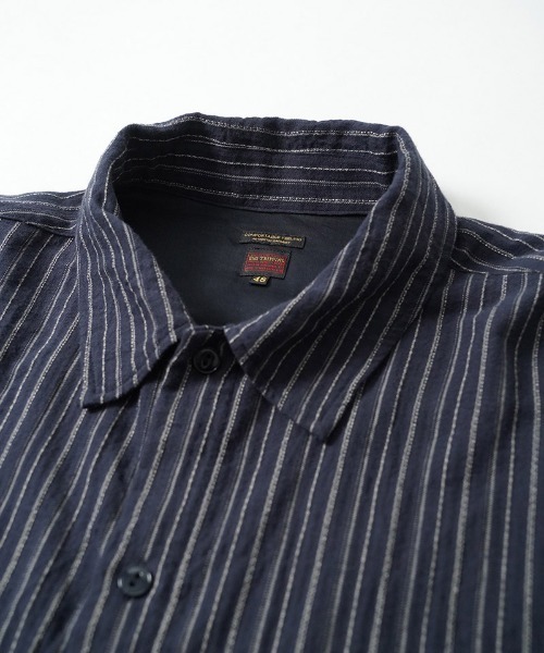 EGO TRIPPING(エゴトリッピング)の「ms6556-BRUSH-PULLOVER SHIRTS プルオーバーシャツ(616707)(シャツ/ブラウス・メンズ・ネイビー/ダークブラウン・46/48)」の15枚目の写真