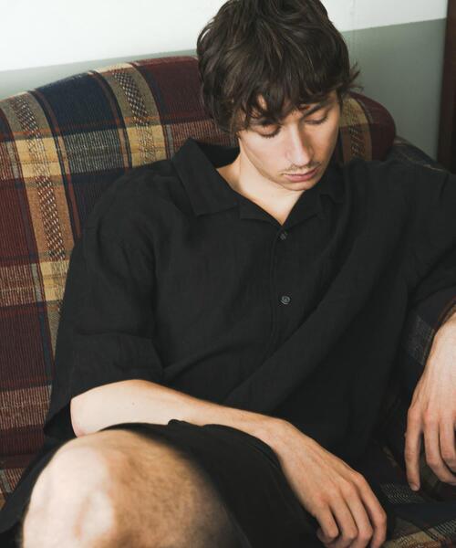BROOKS BROTHERS(ブルックスブラザーズ)の「『別注』BROOKS BROTHERS×URBAN RESEARCH LINEN CAMP SHIRTS SHORT-SLEEVE(シャツ/ブラウス・メンズ・ブルー/ブラック/ボルドー・LARGE/MEDIUM/X-LARGE)」の5枚目の写真