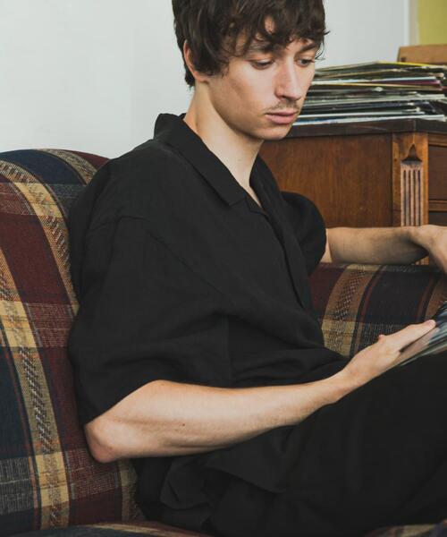 BROOKS BROTHERS(ブルックスブラザーズ)の「『別注』BROOKS BROTHERS×URBAN RESEARCH LINEN CAMP SHIRTS SHORT-SLEEVE(シャツ/ブラウス・メンズ・ブルー/ブラック/ボルドー・LARGE/MEDIUM/X-LARGE)」の6枚目の写真