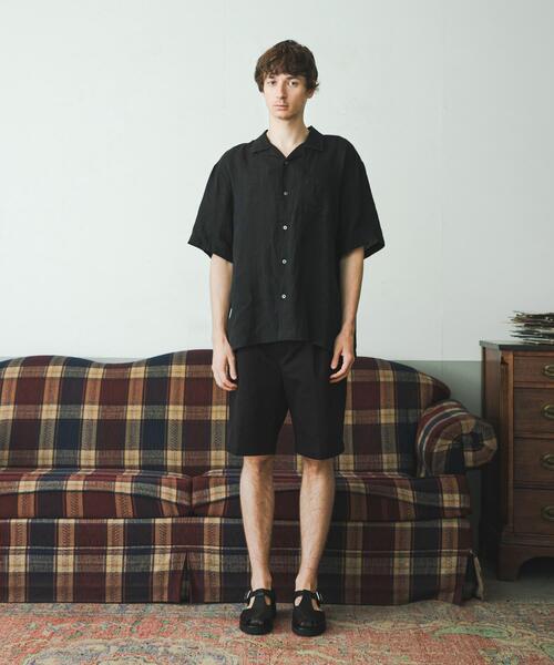 BROOKS BROTHERS(ブルックスブラザーズ)の「『別注』BROOKS BROTHERS×URBAN RESEARCH LINEN CAMP SHIRTS SHORT-SLEEVE(シャツ/ブラウス・メンズ・ブルー/ブラック/ボルドー・LARGE/MEDIUM/X-LARGE)」の8枚目の写真