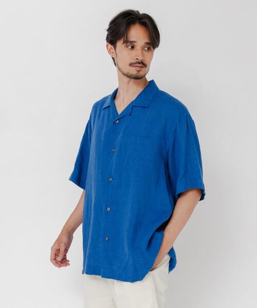 BROOKS BROTHERS(ブルックスブラザーズ)の「『別注』BROOKS BROTHERS×URBAN RESEARCH LINEN CAMP SHIRTS SHORT-SLEEVE(シャツ/ブラウス・メンズ・ブルー/ブラック/ボルドー・LARGE/MEDIUM/X-LARGE)」の9枚目の写真