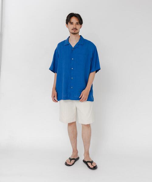 BROOKS BROTHERS(ブルックスブラザーズ)の「『別注』BROOKS BROTHERS×URBAN RESEARCH LINEN CAMP SHIRTS SHORT-SLEEVE(シャツ/ブラウス・メンズ・ブルー/ブラック/ボルドー・LARGE/MEDIUM/X-LARGE)」の12枚目の写真