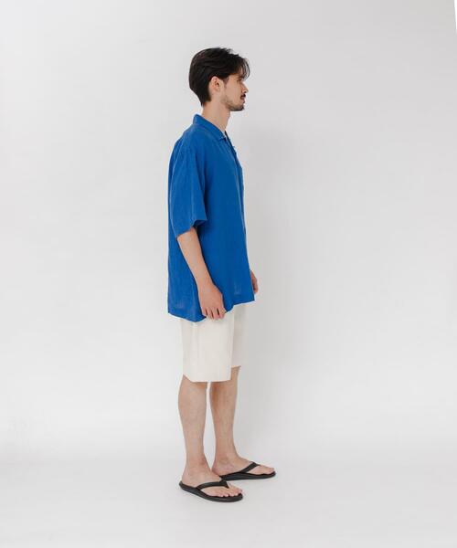 BROOKS BROTHERS(ブルックスブラザーズ)の「『別注』BROOKS BROTHERS×URBAN RESEARCH LINEN CAMP SHIRTS SHORT-SLEEVE(シャツ/ブラウス・メンズ・ブルー/ブラック/ボルドー・LARGE/MEDIUM/X-LARGE)」の13枚目の写真