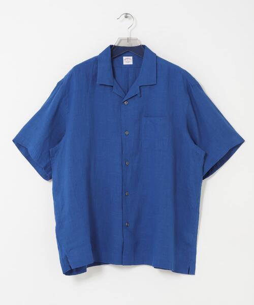 BROOKS BROTHERS(ブルックスブラザーズ)の「『別注』BROOKS BROTHERS×URBAN RESEARCH LINEN CAMP SHIRTS SHORT-SLEEVE(シャツ/ブラウス・メンズ・ブルー/ブラック/ボルドー・LARGE/MEDIUM/X-LARGE)」の14枚目の写真