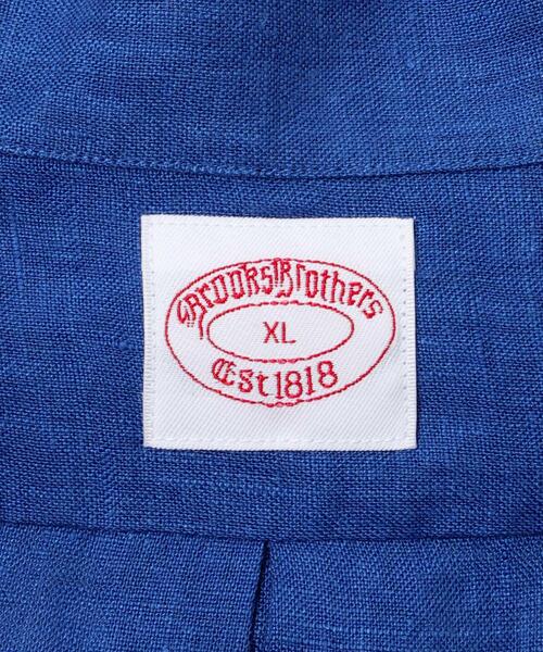 BROOKS BROTHERS(ブルックスブラザーズ)の「『別注』BROOKS BROTHERS×URBAN RESEARCH LINEN CAMP SHIRTS SHORT-SLEEVE(シャツ/ブラウス・メンズ・ブルー/ブラック/ボルドー・LARGE/MEDIUM/X-LARGE)」の20枚目の写真