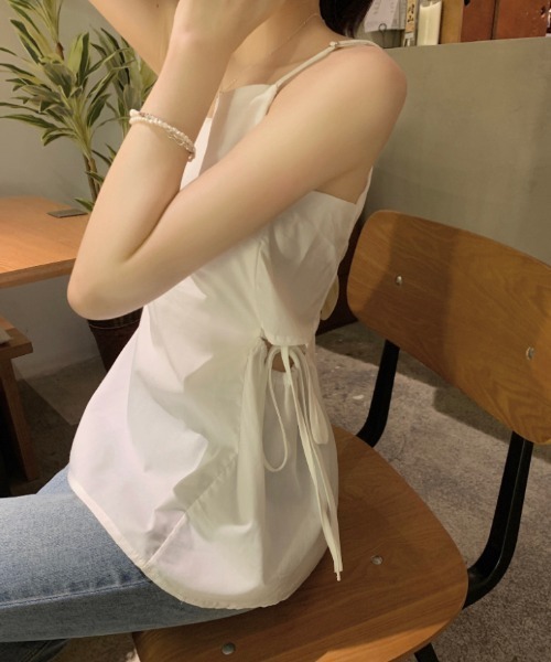 Aelina（エリナ）の「キャミソール（キャミソール・レディース・ホワイト/ブラック・FREE）」の6枚目の写真