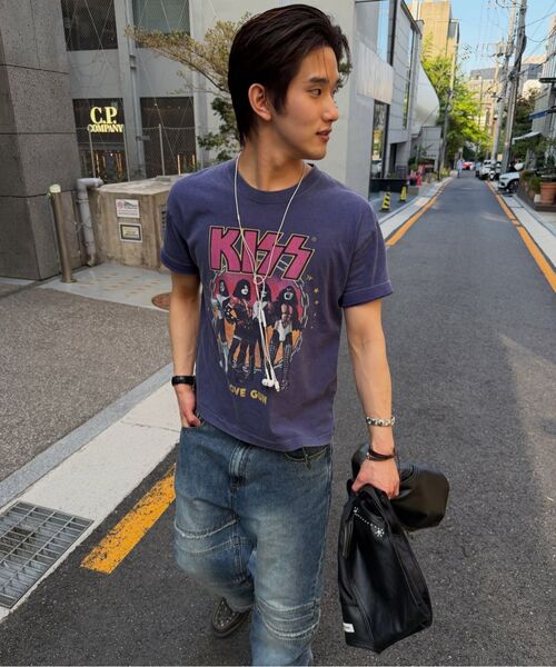MAINBOOTH（メインブース）の「[KISS] ラブガンTシャツ（ディープパープル）（Tシャツ/カットソー・レディース・その他・1/2/3）」の10枚目の写真