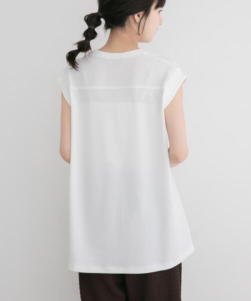 ITEMS URBANRESEARCH(アイテムズ アーバンリサーチ)の「カットジョーゼットフレンチTシャツ(Tシャツ/カットソー・レディース・ホワイト/ブラック/ブラウン・FREE)」の16枚目の写真