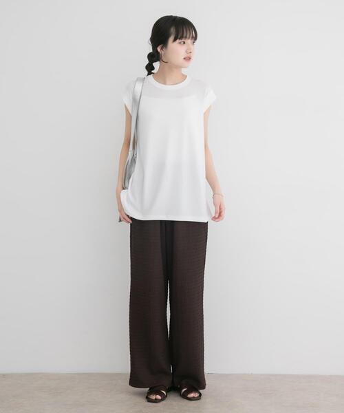 ITEMS URBANRESEARCH(アイテムズ アーバンリサーチ)の「カットジョーゼットフレンチTシャツ(Tシャツ/カットソー・レディース・ホワイト/ブラック/ブラウン・FREE)」の17枚目の写真