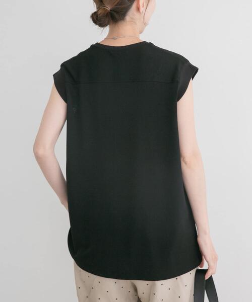 ITEMS URBANRESEARCH(アイテムズ アーバンリサーチ)の「カットジョーゼットフレンチTシャツ(Tシャツ/カットソー・レディース・ホワイト/ブラック/ブラウン・FREE)」の22枚目の写真