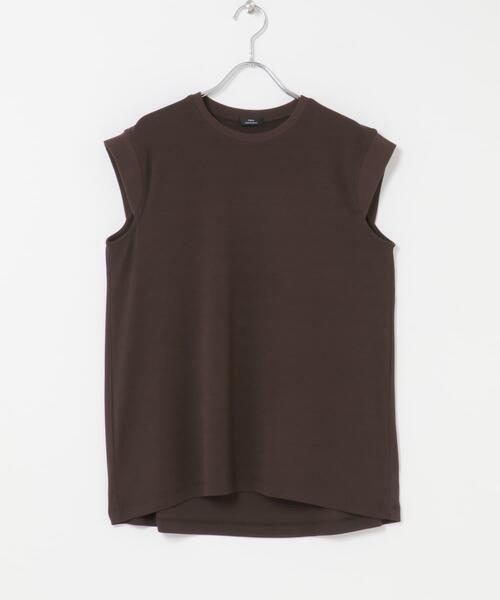 ITEMS URBANRESEARCH(アイテムズ アーバンリサーチ)の「カットジョーゼットフレンチTシャツ(Tシャツ/カットソー・レディース・ホワイト/ブラック/ブラウン・FREE)」の8枚目の写真