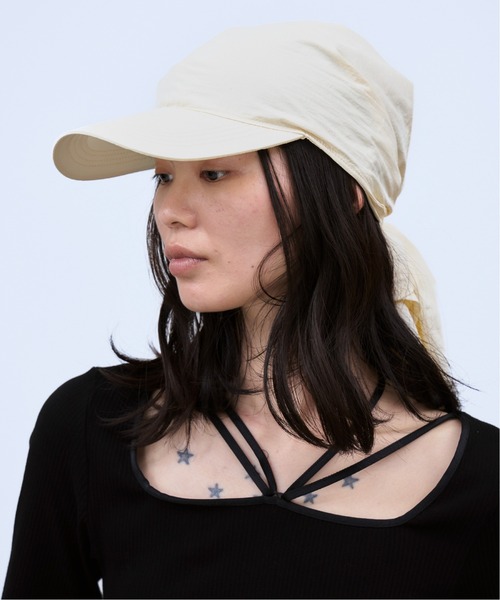 SCARF DESIGN NYLON CAP / スカーフ デザイン ナイロン キャップ