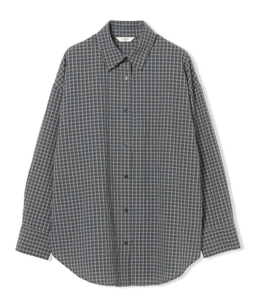 BEAMS HEART(ビームスハート)の「チェック オーバーサイズ シャツ(シャツ/ブラウス・レディース・イエロー/ベージュ/ブラック・FREE)」の2枚目の写真