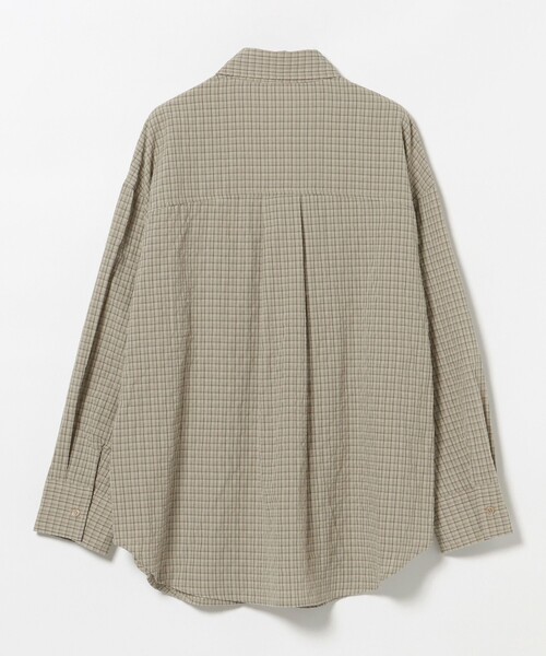 BEAMS HEART(ビームスハート)の「チェック オーバーサイズ シャツ(シャツ/ブラウス・レディース・イエロー/ベージュ/ブラック・FREE)」の11枚目の写真